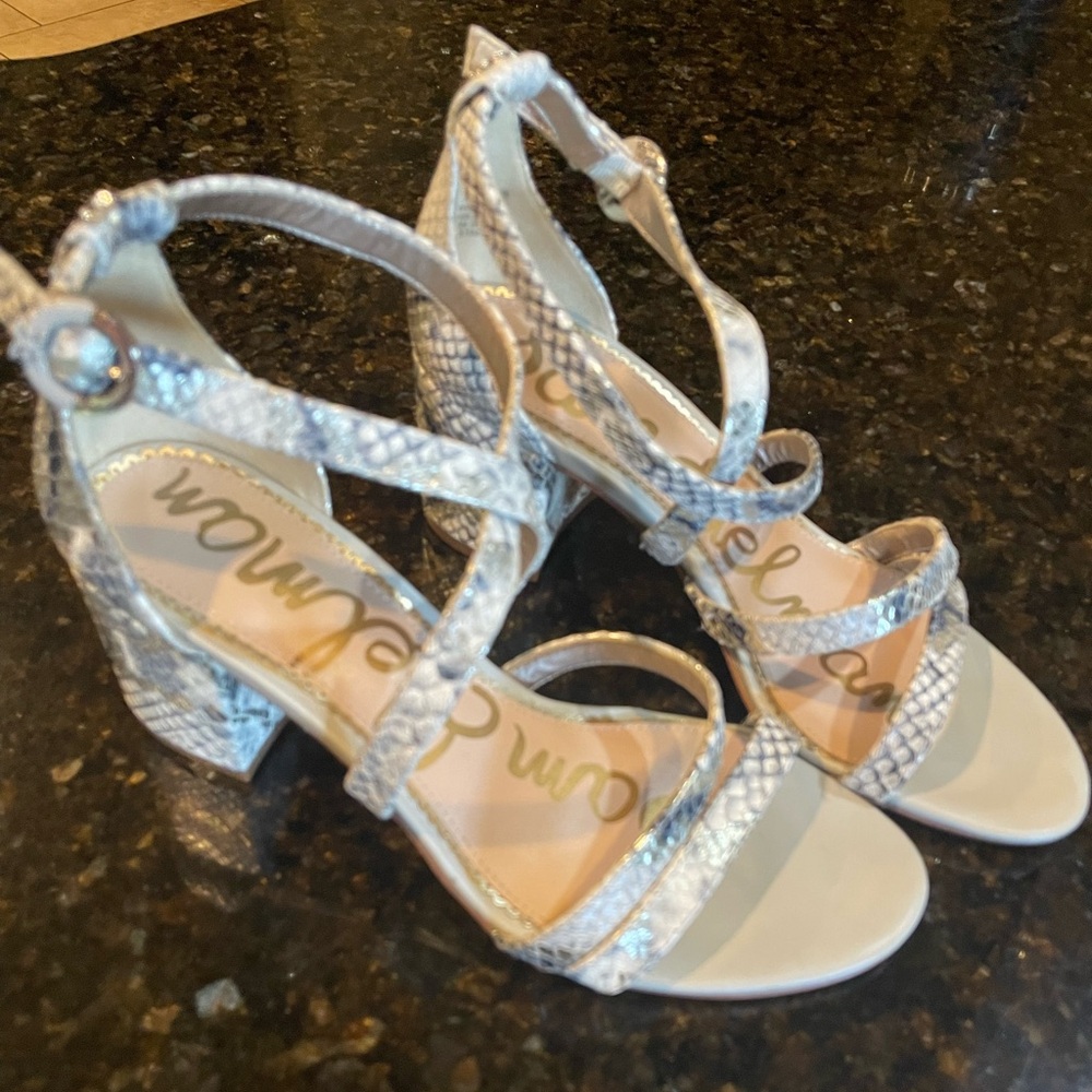 Sam Edelman snake skin strappy heel